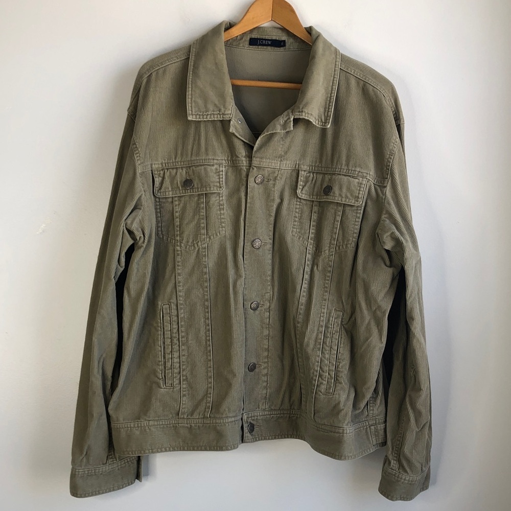 J. Crew Men's Olive Corduroy Jacket